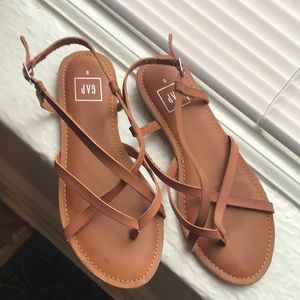 Brown/saddle color sandals from GAP. Size 8